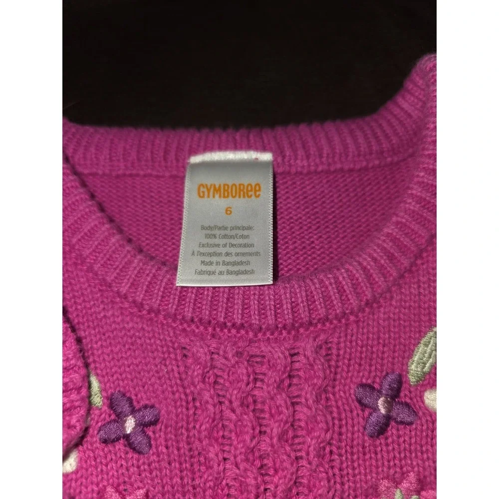 Gymboree magical meadow floral sweater dress size 6